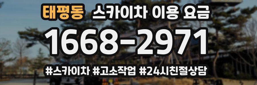 태평동 스카이차 이용 요금