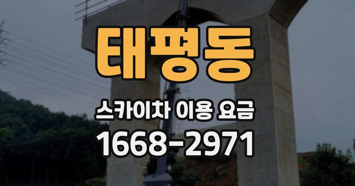 태평동 스카이차 이용 요금