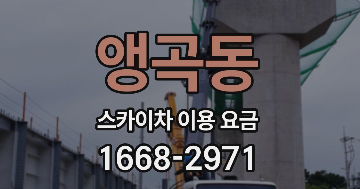 앵곡동 스카이차 이용 요금