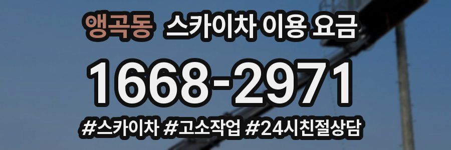 앵곡동 스카이차 이용 요금