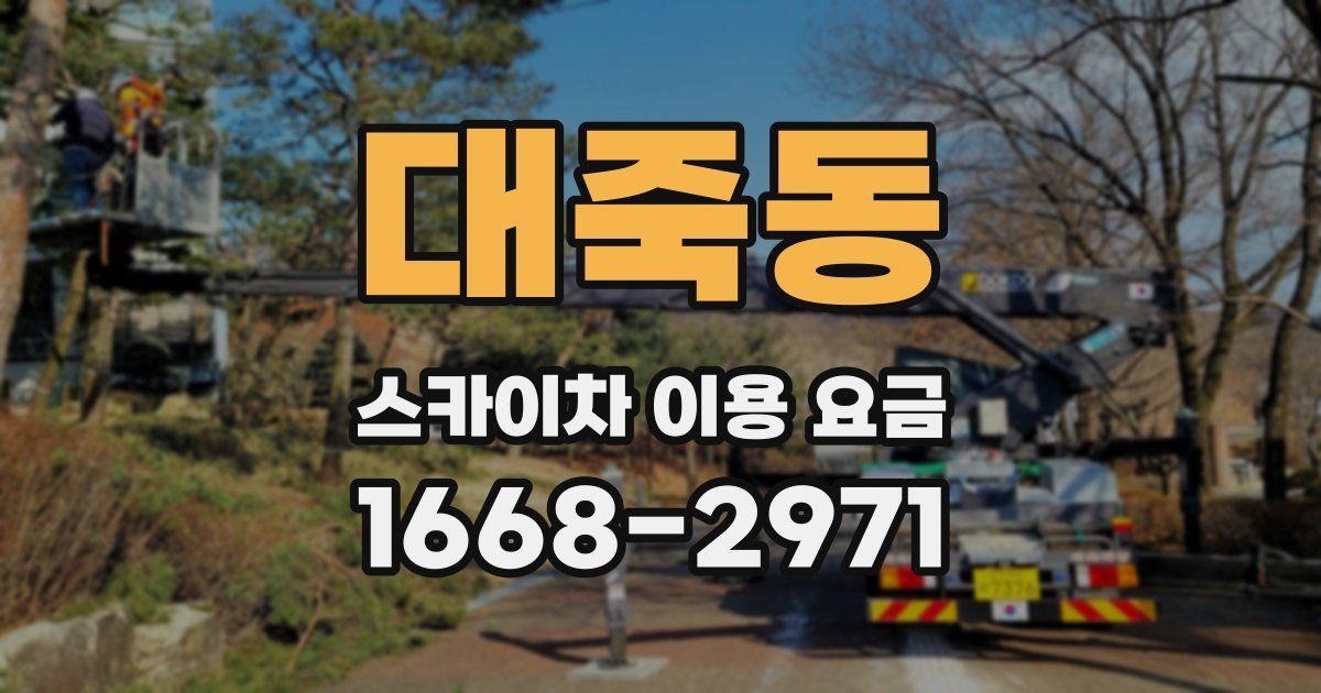 대죽동 스카이차 이용 요금