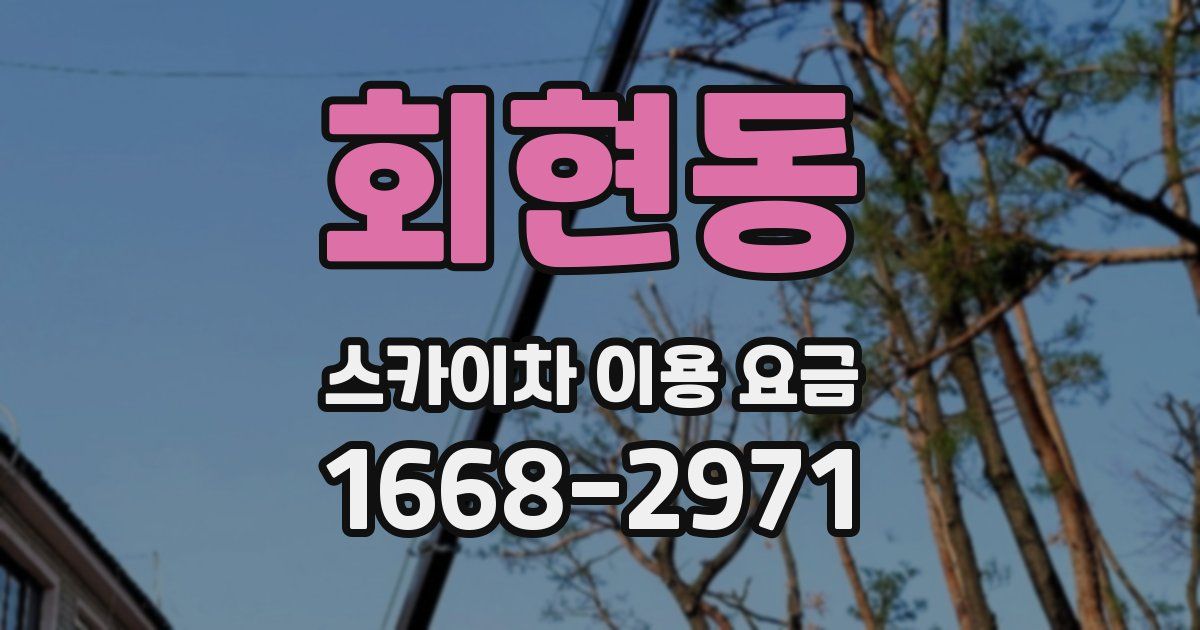 회현동 스카이차 이용 요금