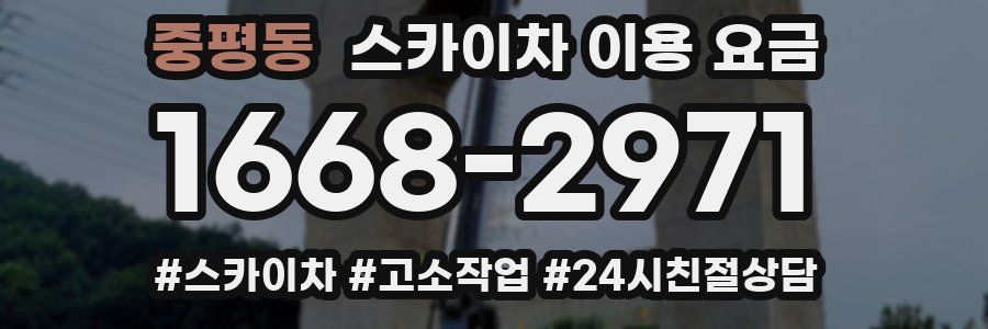 중평동 스카이차 이용 요금