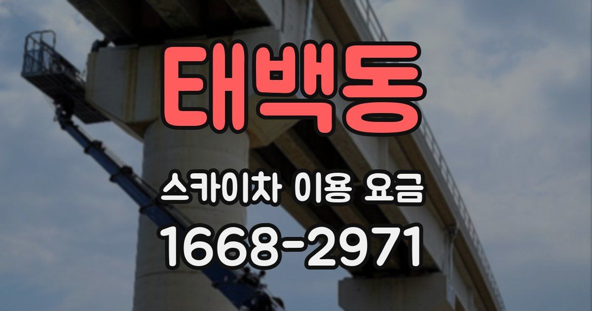 태백동 스카이차 이용 요금