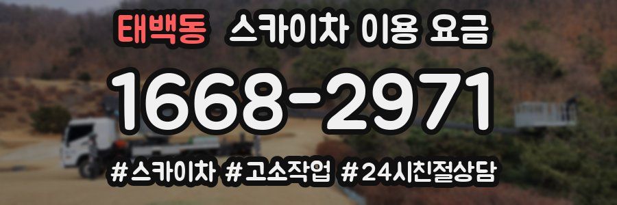 태백동 스카이차 이용 요금