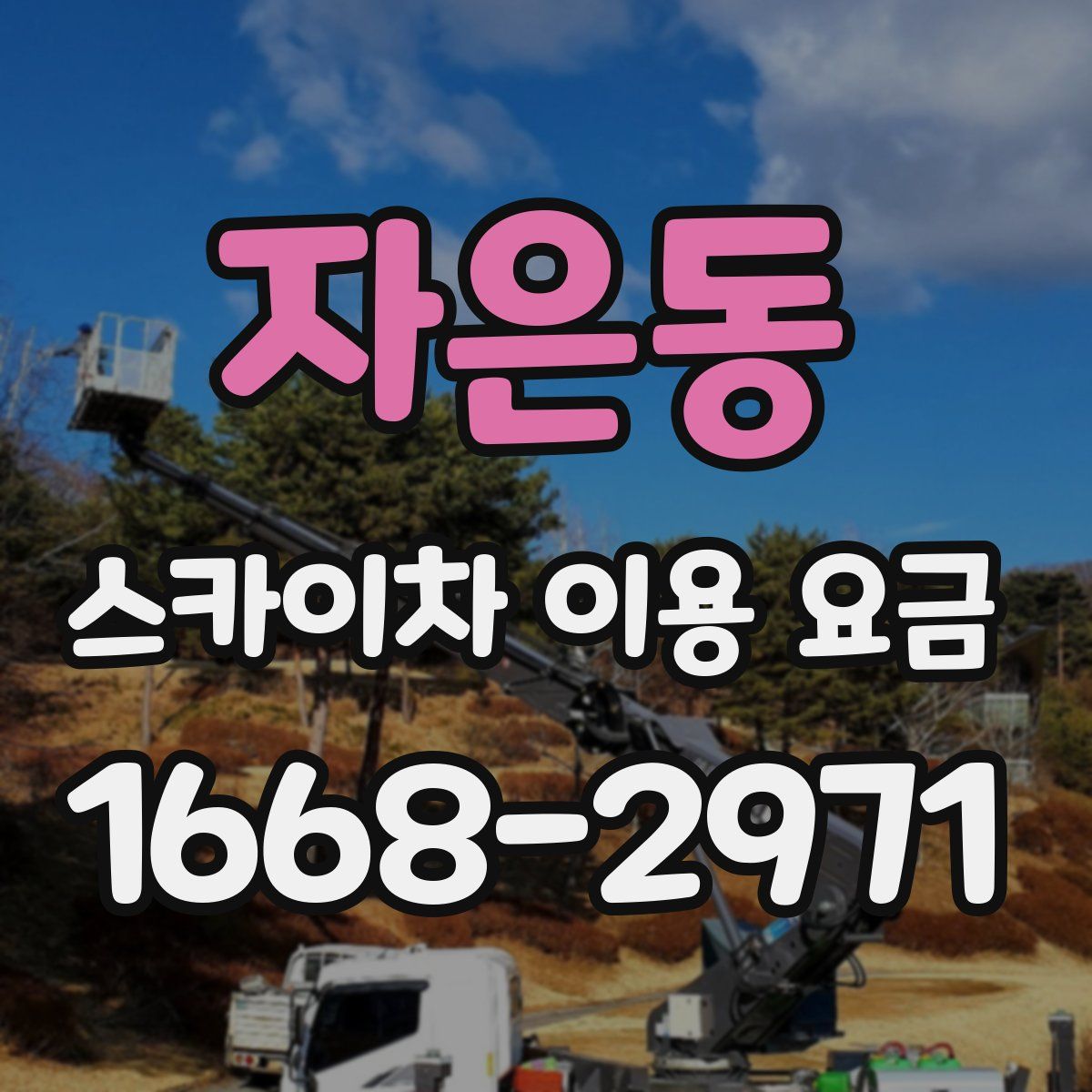자은동 스카이차 이용 요금