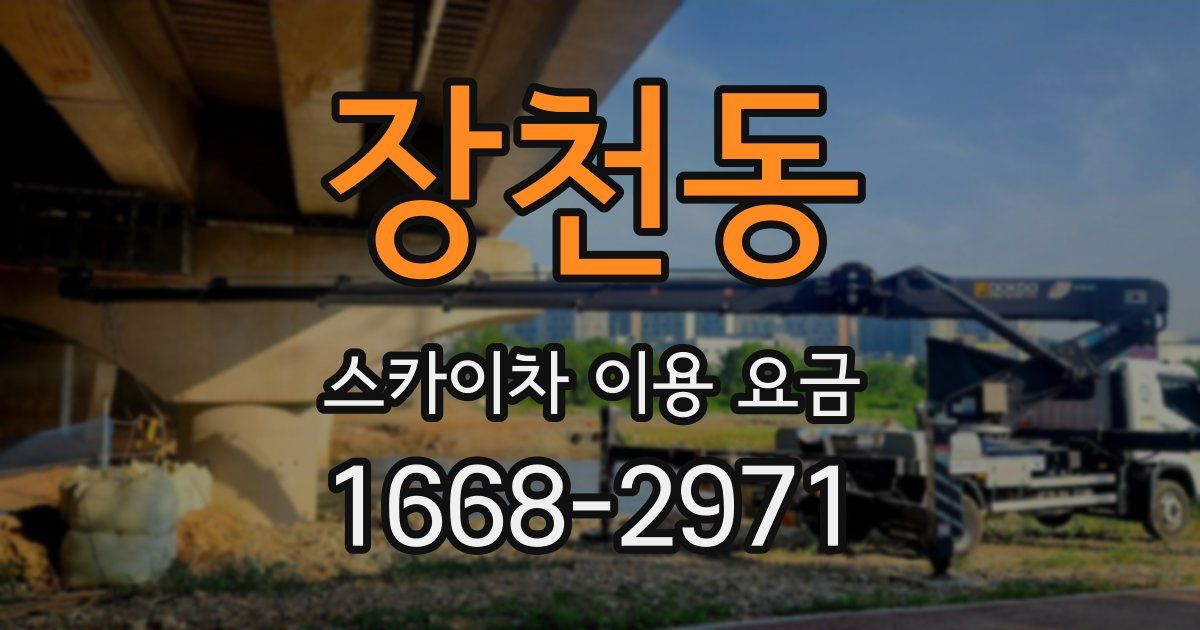 장천동 스카이차 이용 요금