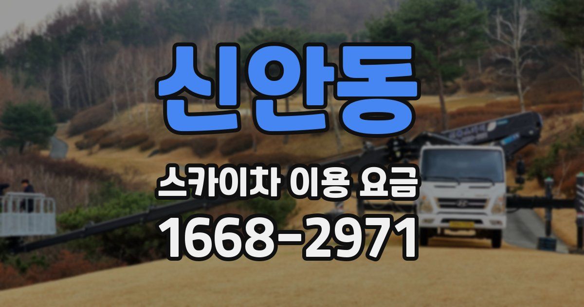 신안동 스카이차 이용 요금