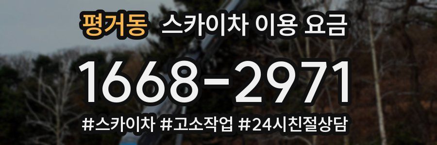 평거동 스카이차 이용 요금