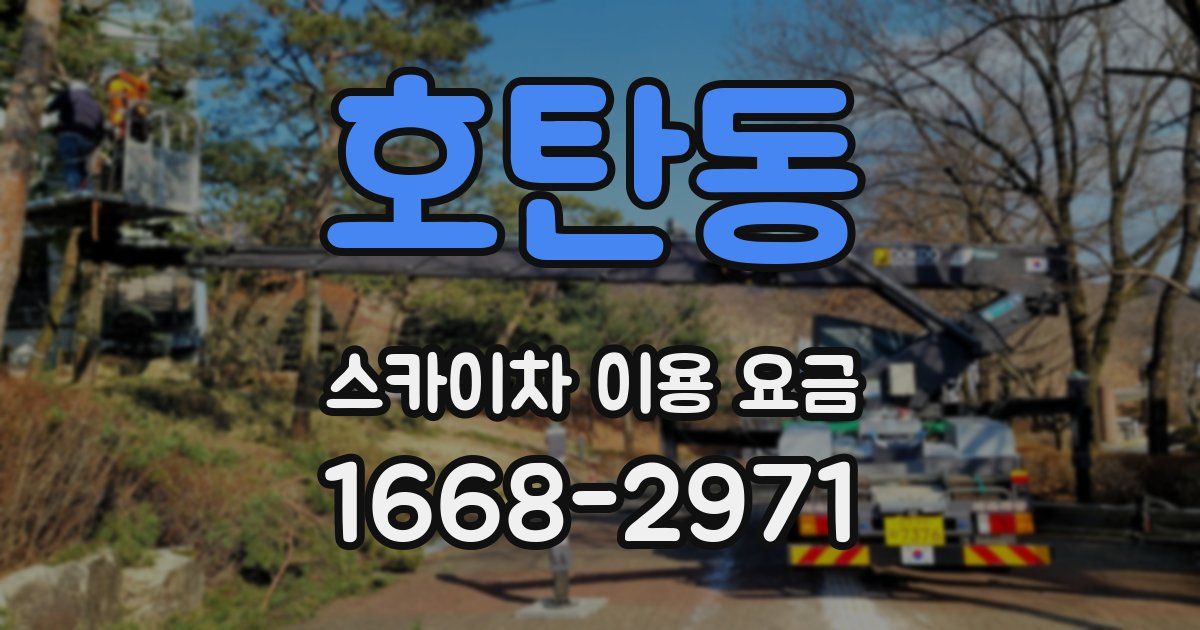 호탄동 스카이차 이용 요금