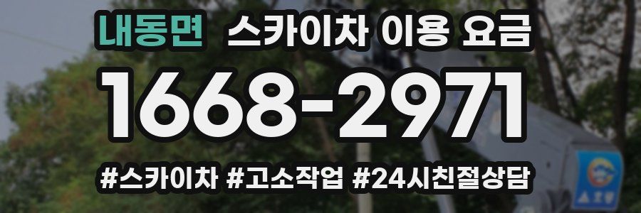 내동면 스카이차 이용 요금