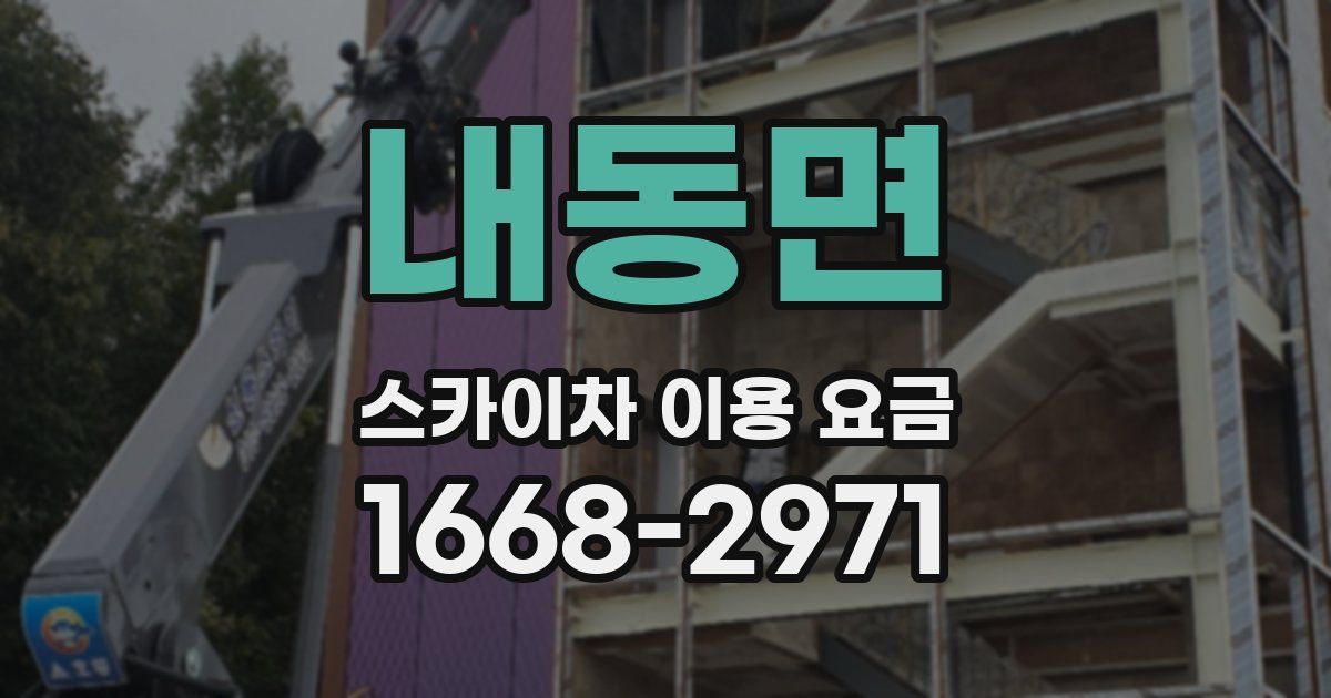 내동면 스카이차 이용 요금