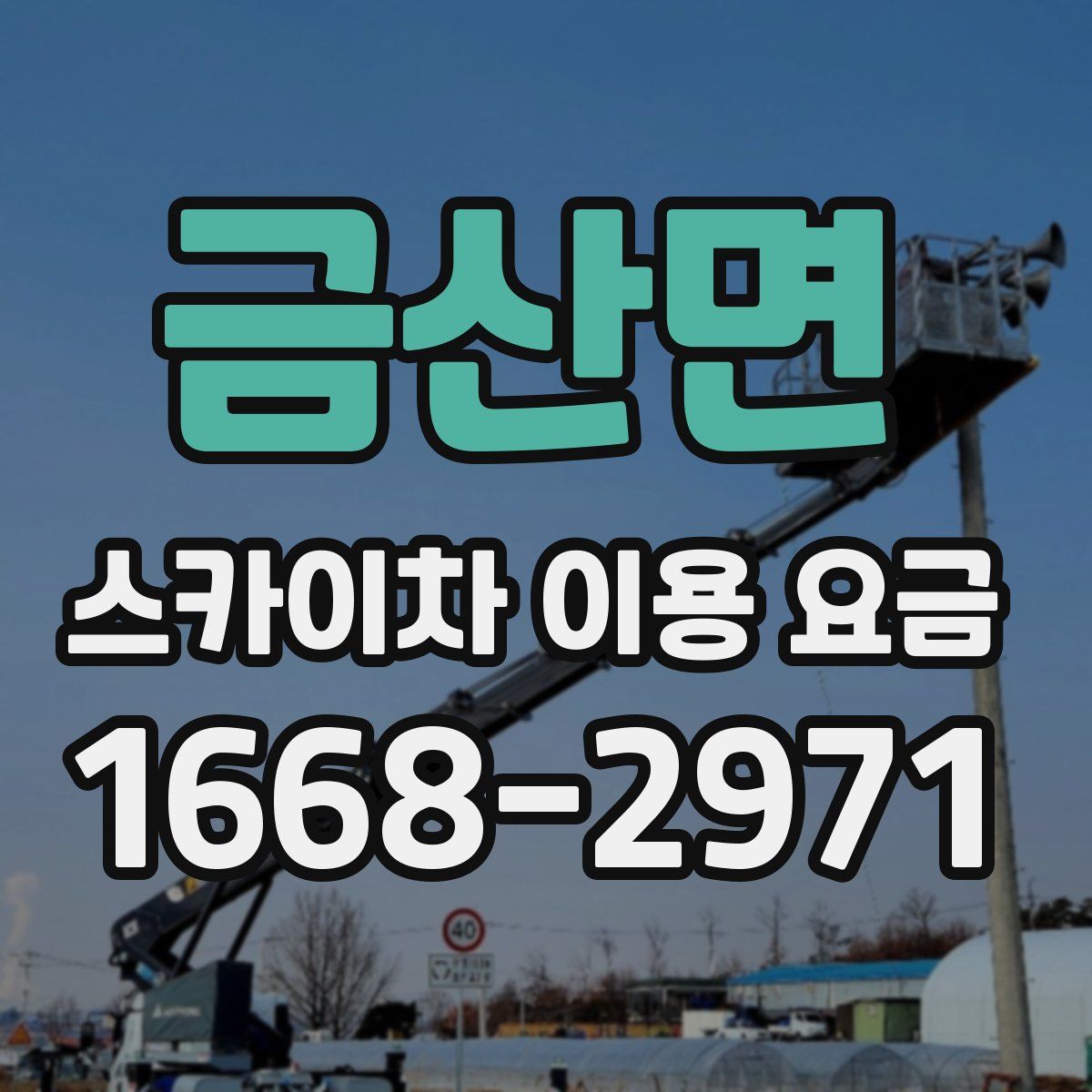금산면 스카이차 이용 요금