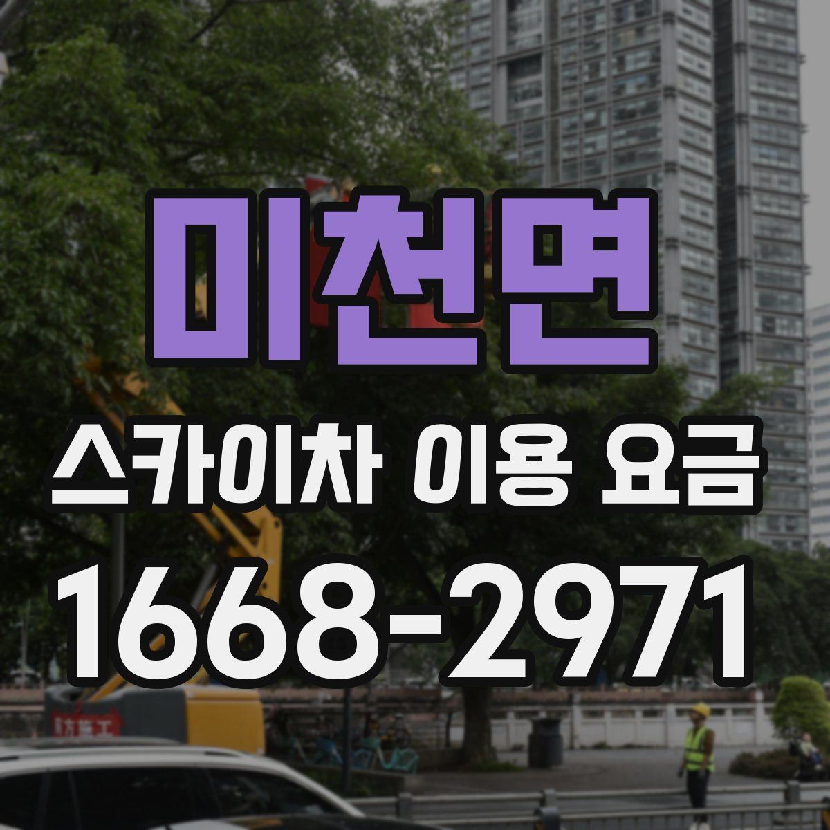 미천면 스카이차 이용 요금