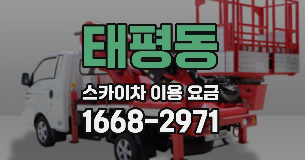 태평동 스카이차 이용 요금