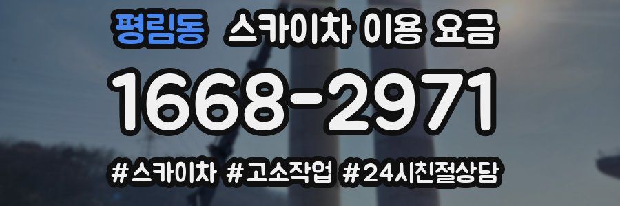 평림동 스카이차 이용 요금