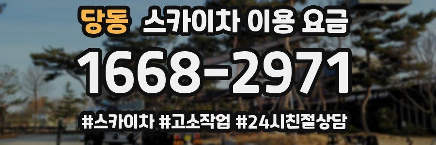 당동 스카이차 이용 요금