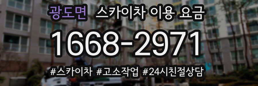광도면 스카이차 이용 요금