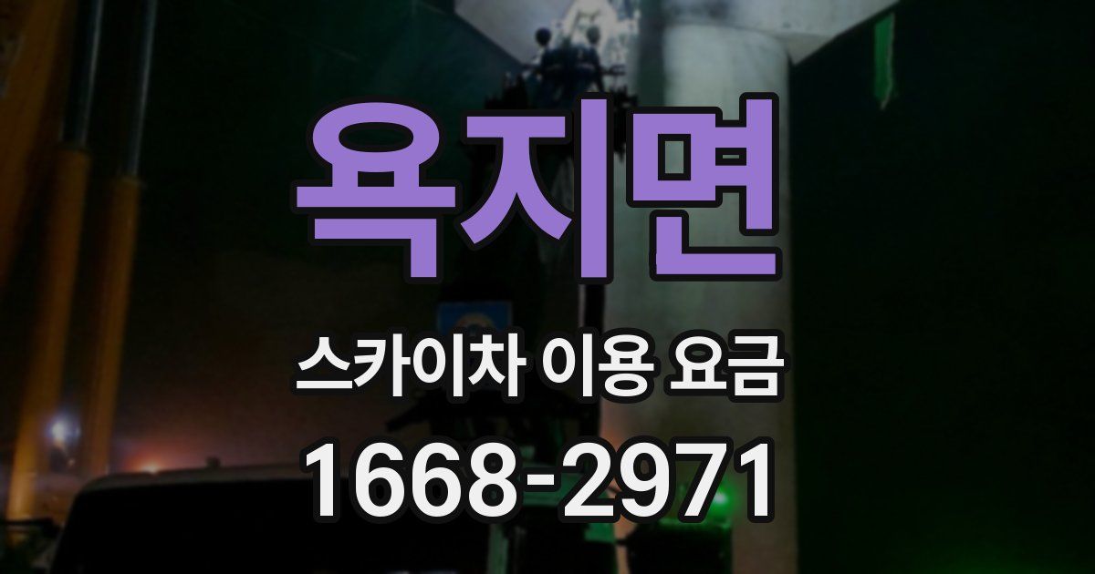 욕지면 스카이차 이용 요금