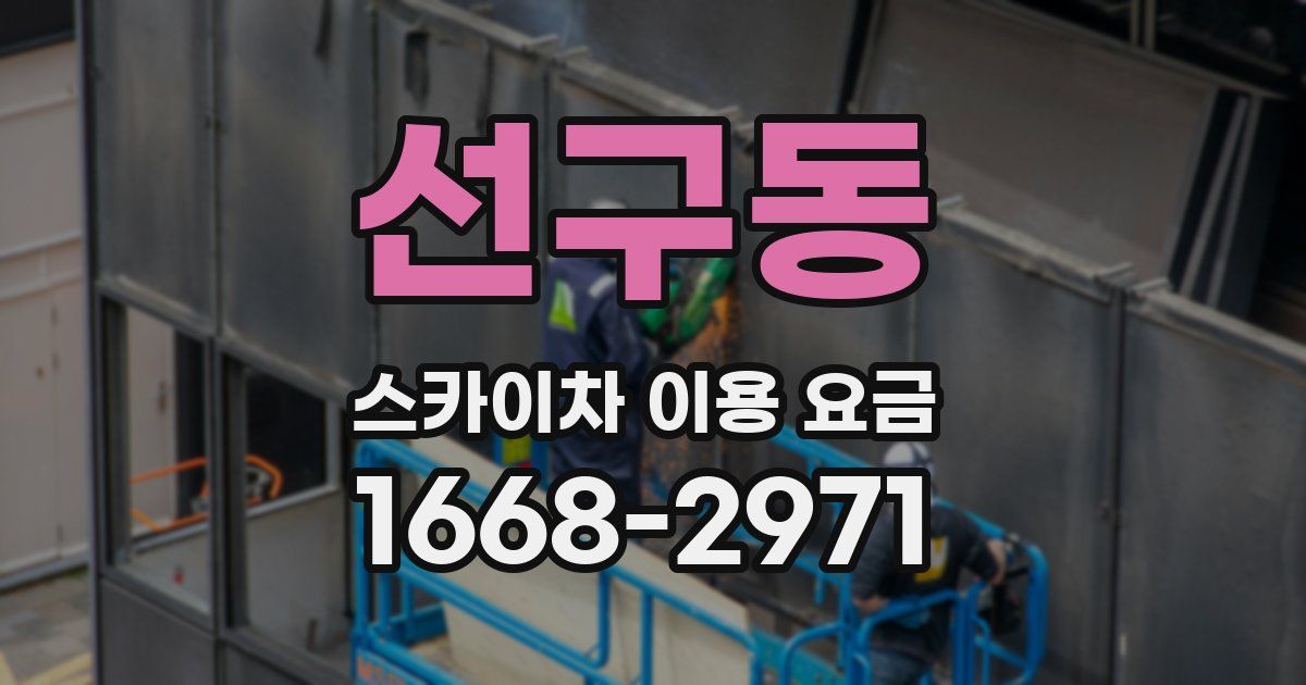선구동 스카이차 이용 요금