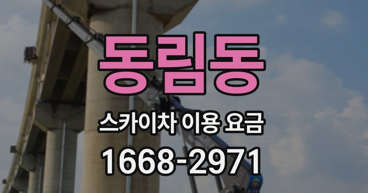 동림동 스카이차 이용 요금