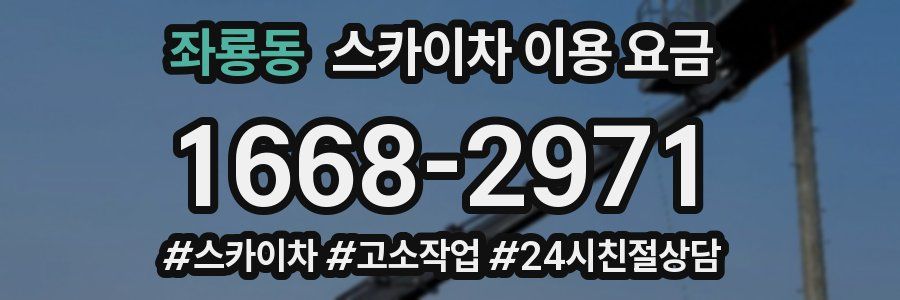 좌룡동 스카이차 이용 요금
