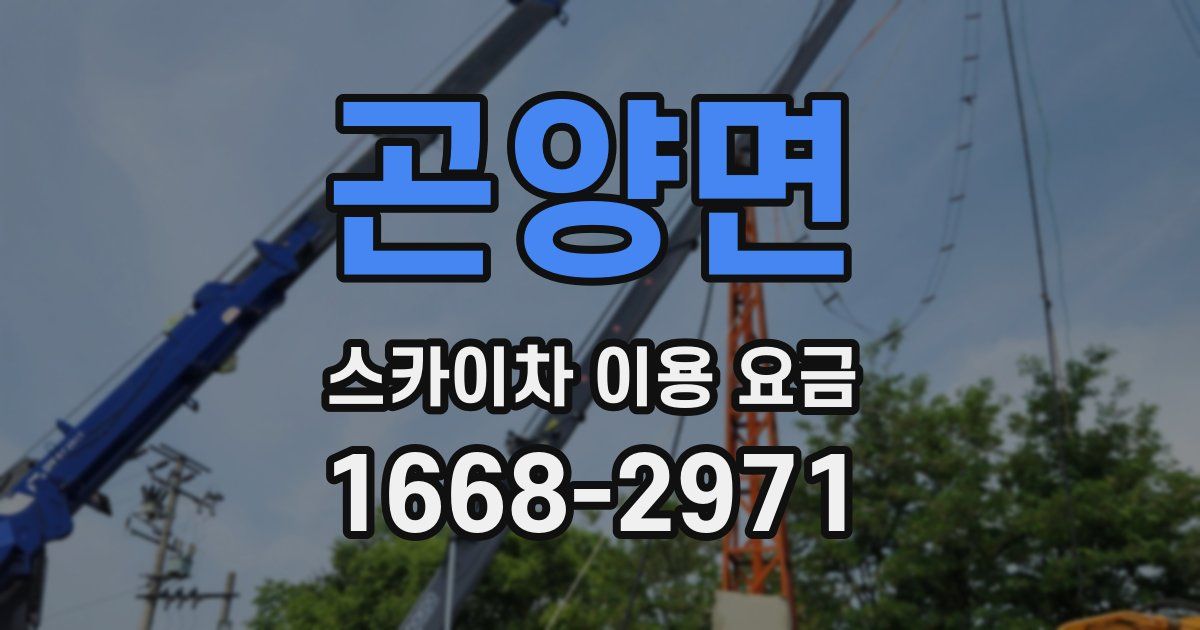 곤양면 스카이차 이용 요금