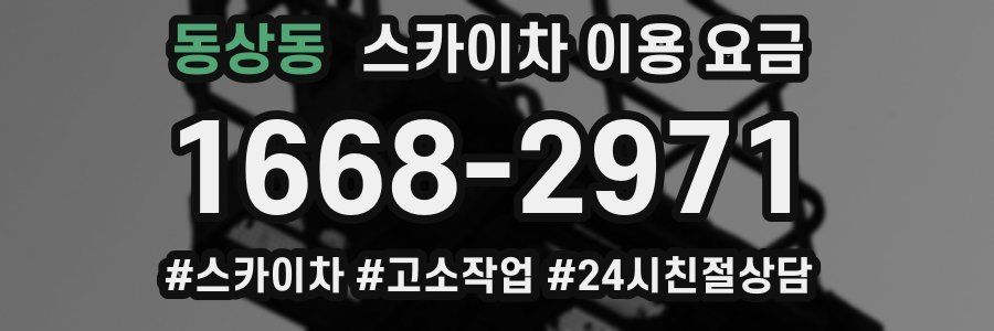 동상동 스카이차 이용 요금