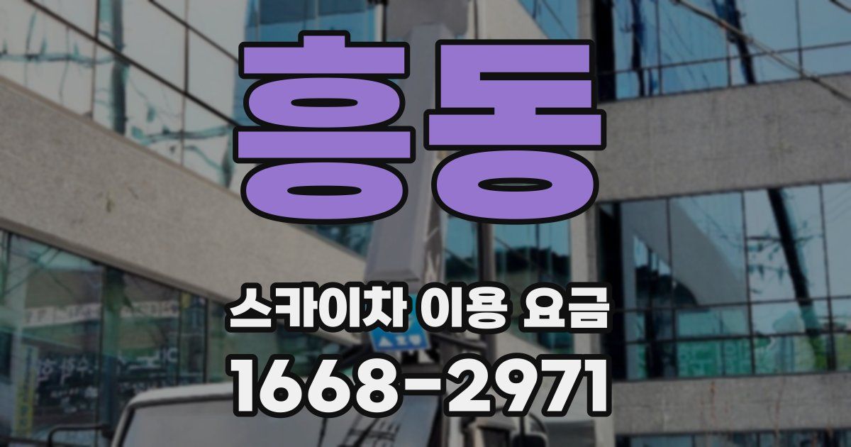흥동 스카이차 이용 요금