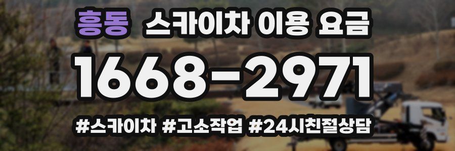 흥동 스카이차 이용 요금