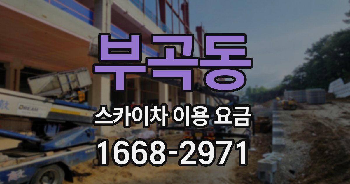 부곡동 스카이차 이용 요금