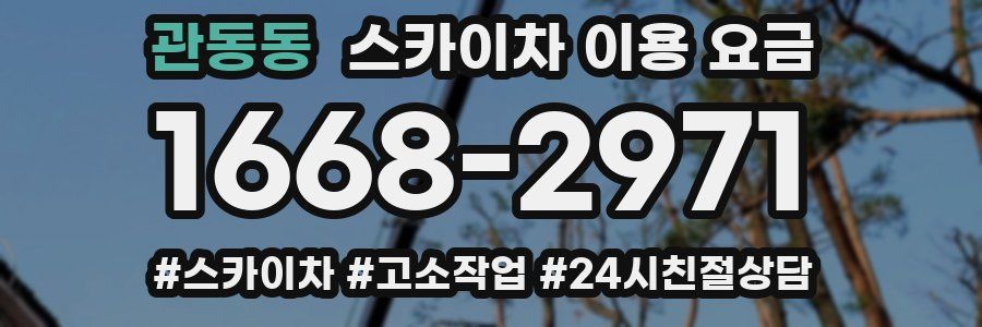 관동동 스카이차 이용 요금