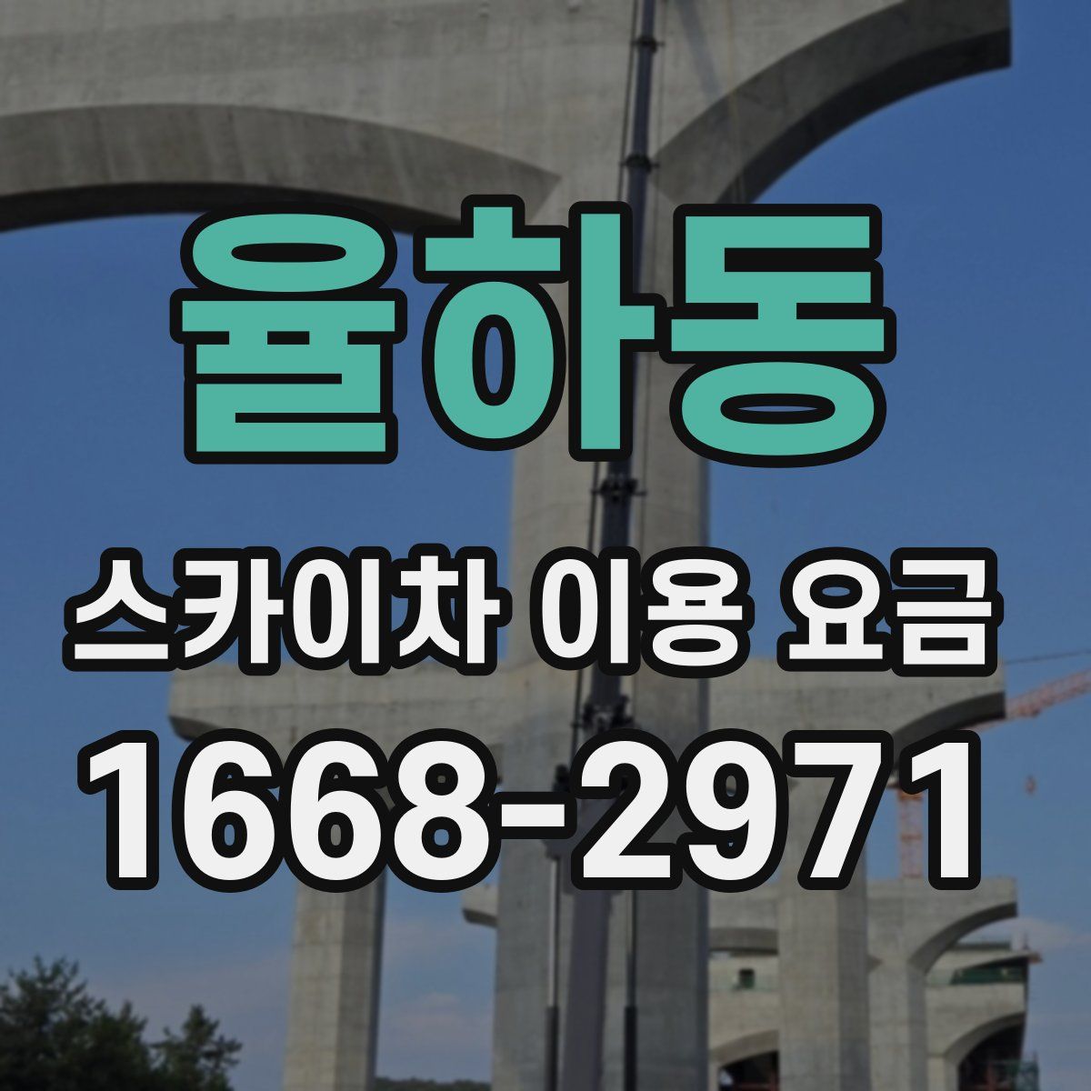 율하동 스카이차 이용 요금