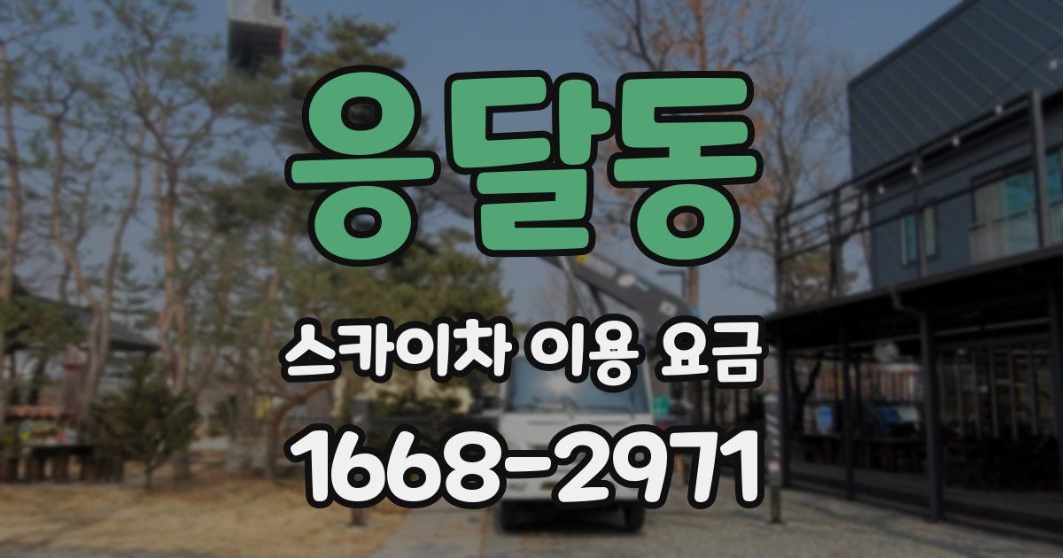 응달동 스카이차 이용 요금