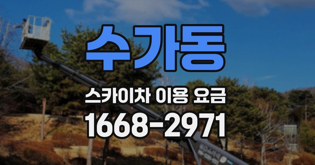 수가동 스카이차 이용 요금