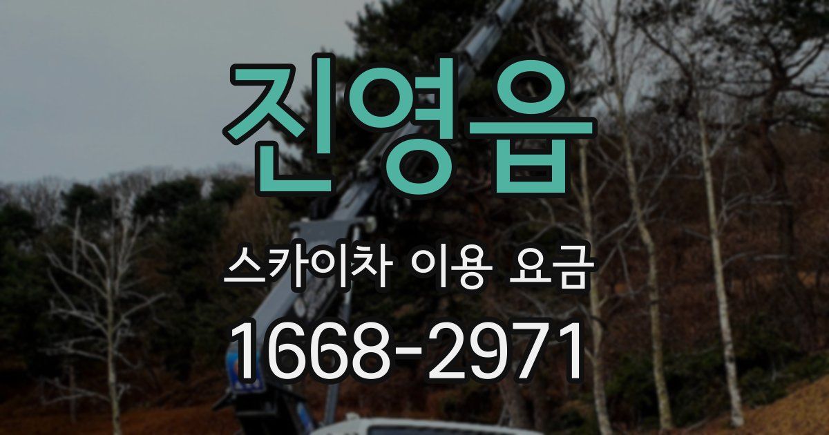 진영읍 스카이차 이용 요금