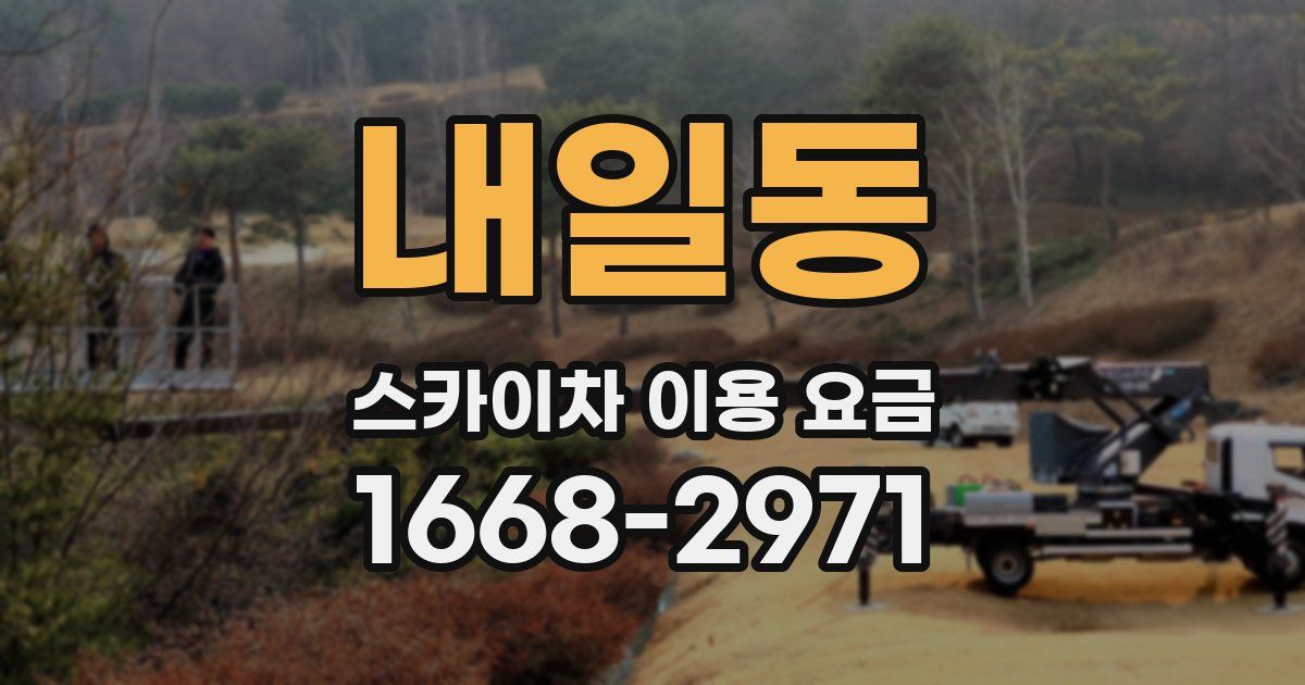 내일동 스카이차 이용 요금