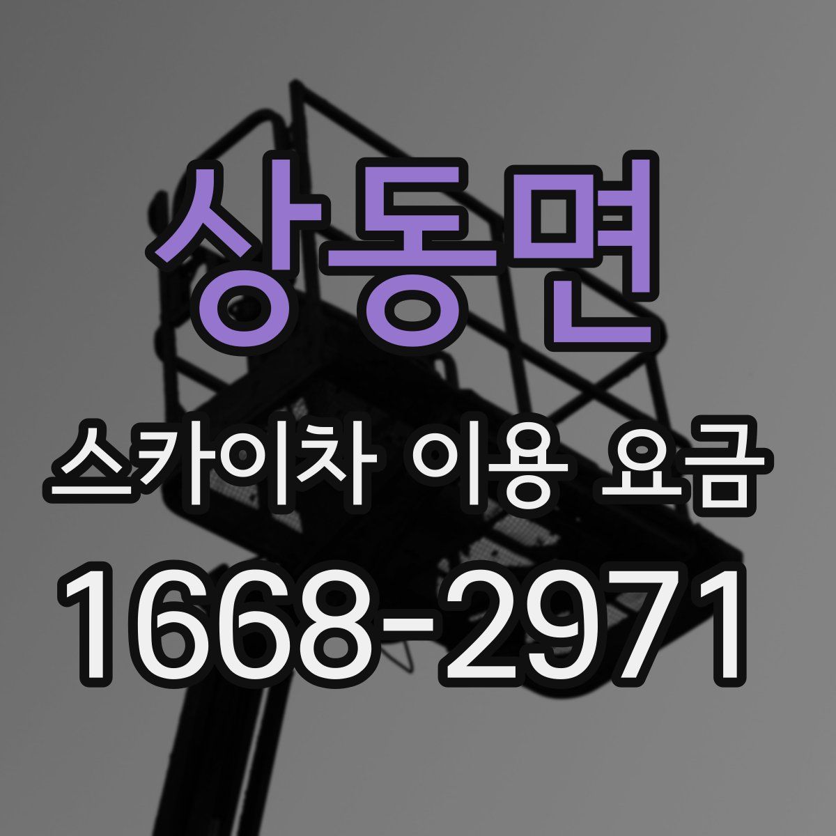 상동면 스카이차 이용 요금