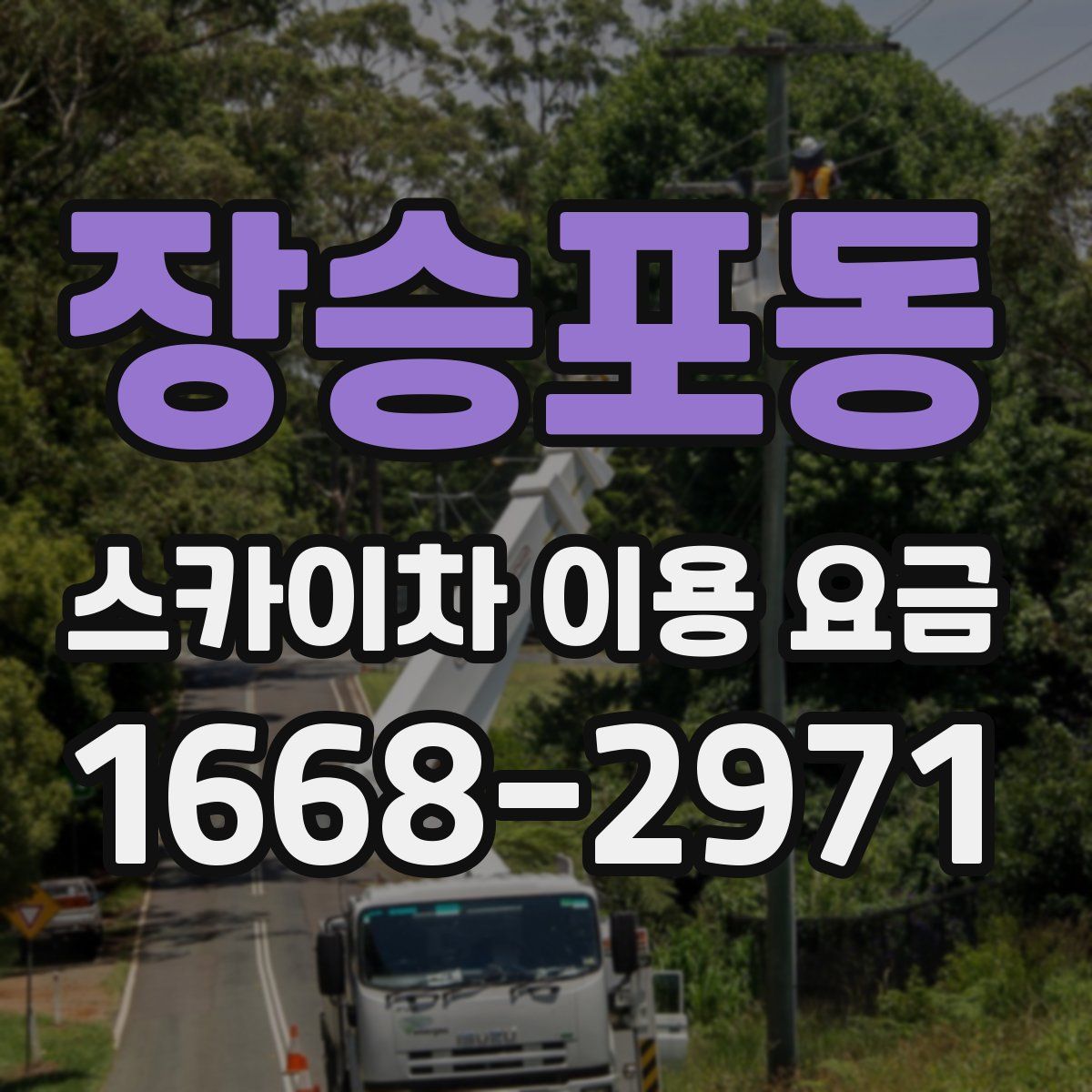 장승포동 스카이차 이용 요금
