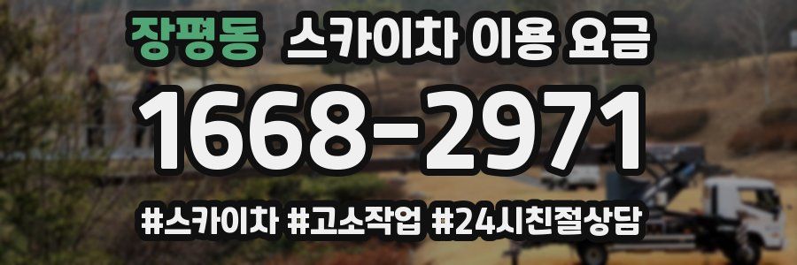 장평동 스카이차 이용 요금