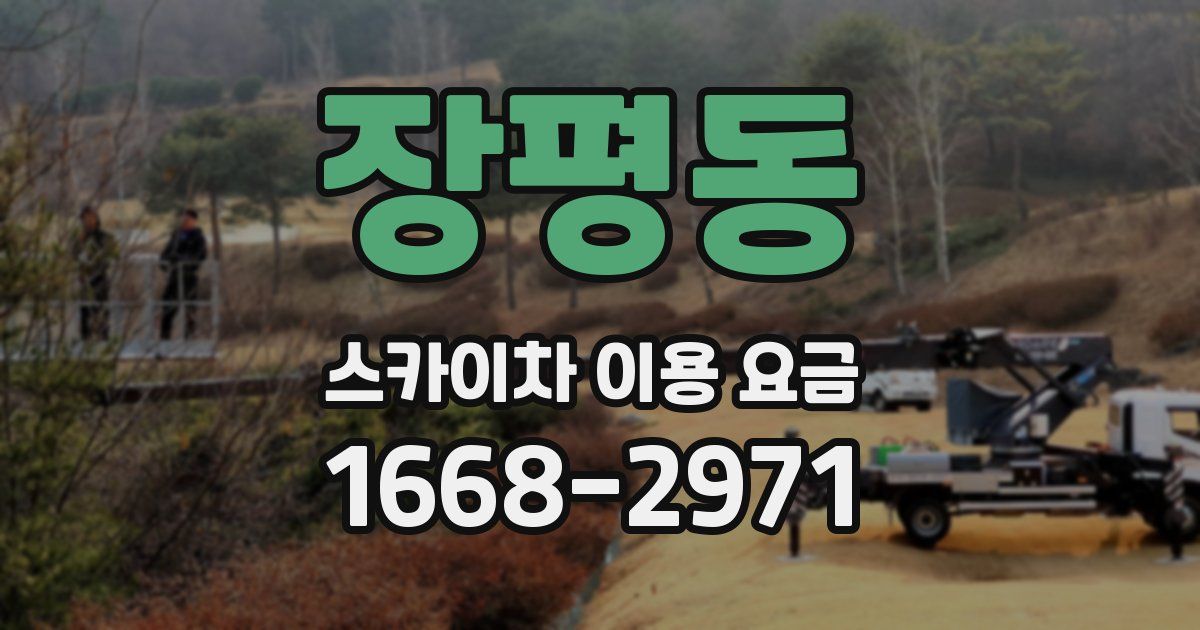장평동 스카이차 이용 요금