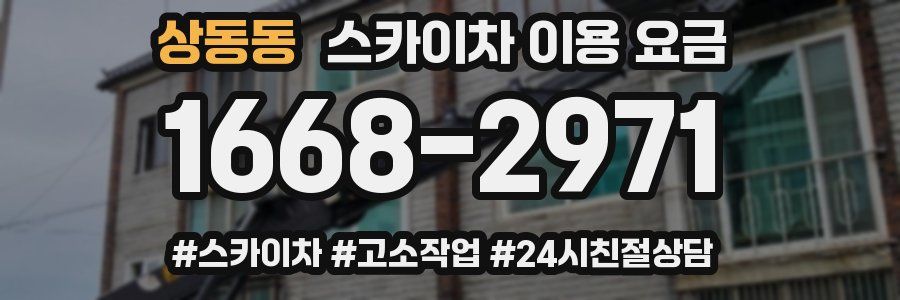 상동동 스카이차 이용 요금