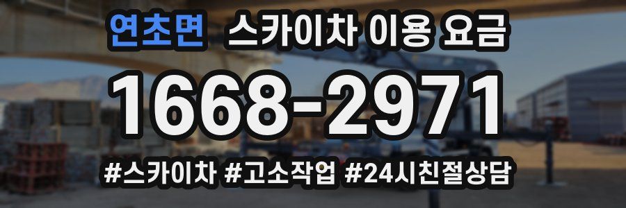 연초면 스카이차 이용 요금