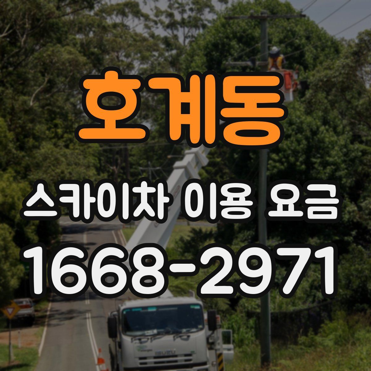 호계동 스카이차 이용 요금