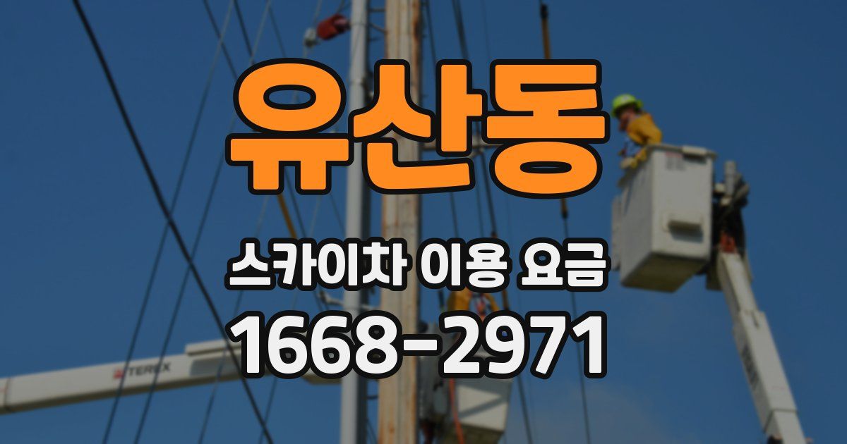 유산동 스카이차 이용 요금