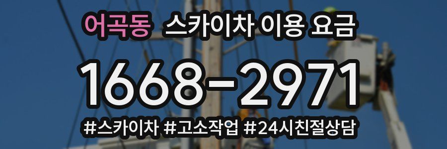 어곡동 스카이차 이용 요금