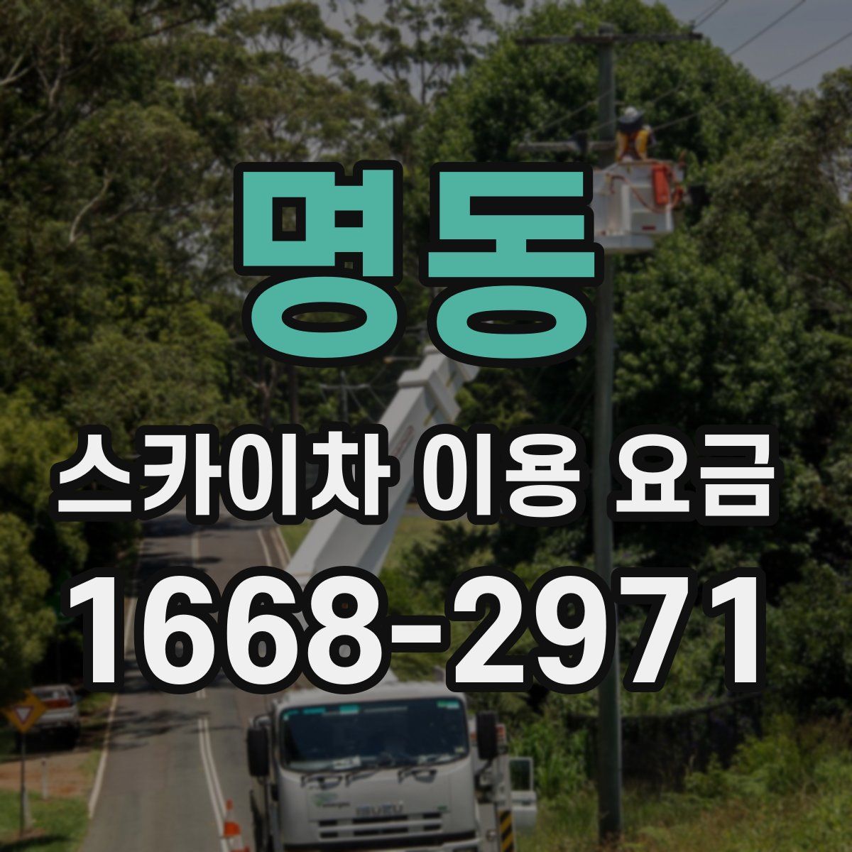 명동 스카이차 이용 요금