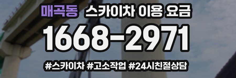 매곡동 스카이차 이용 요금
