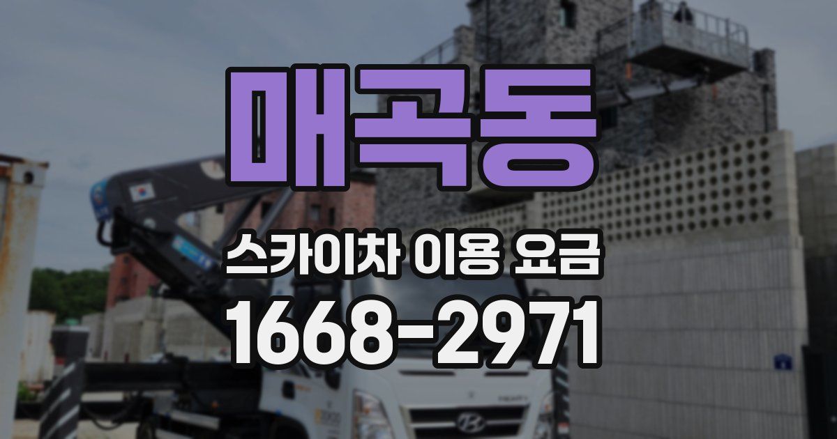 매곡동 스카이차 이용 요금