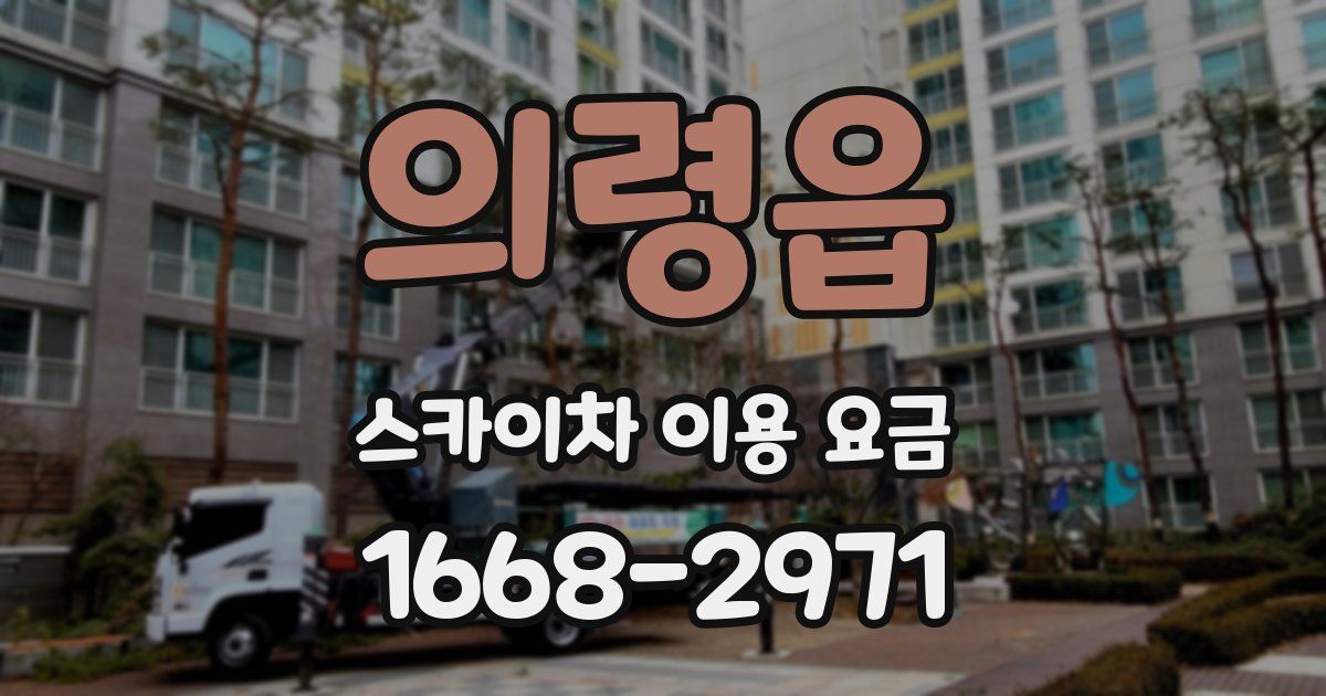 의령읍 스카이차 이용 요금